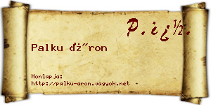Palku Áron névjegykártya